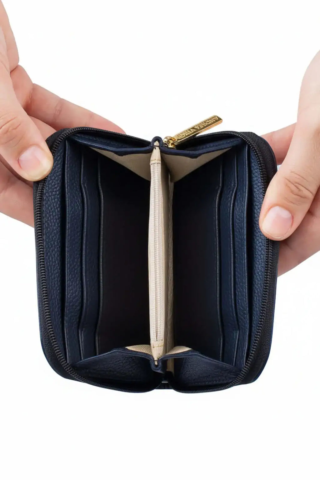 Carteira feminina de couro croco Kiara 10x13,5cm - Enluaze