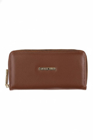 Carteira feminina de couro liso Bonny 10x19cm