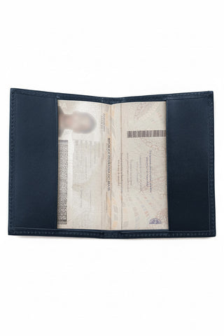 Porta passaporte de couro 14x10cm