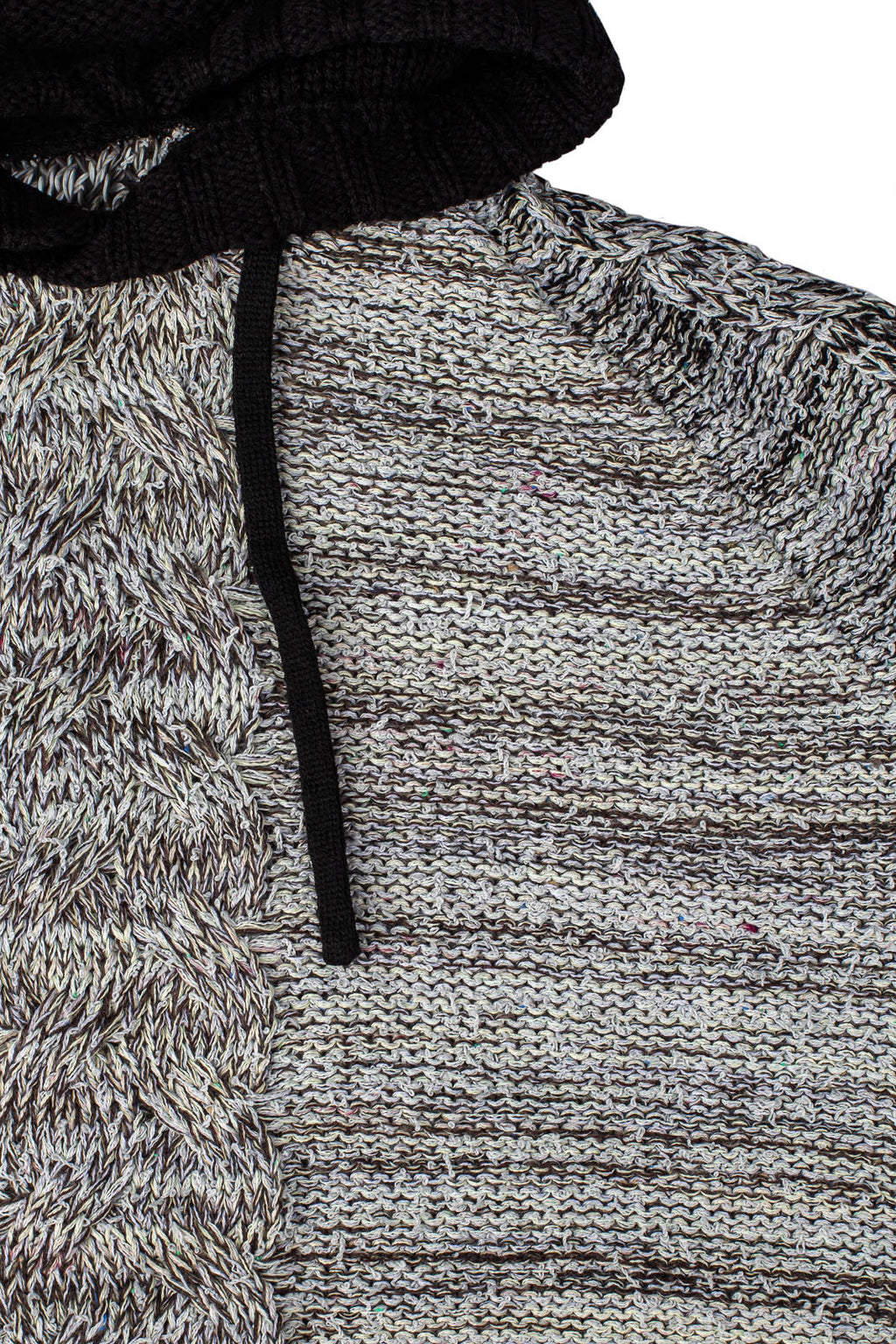 Poncho de tricô feminino mesclado 60003