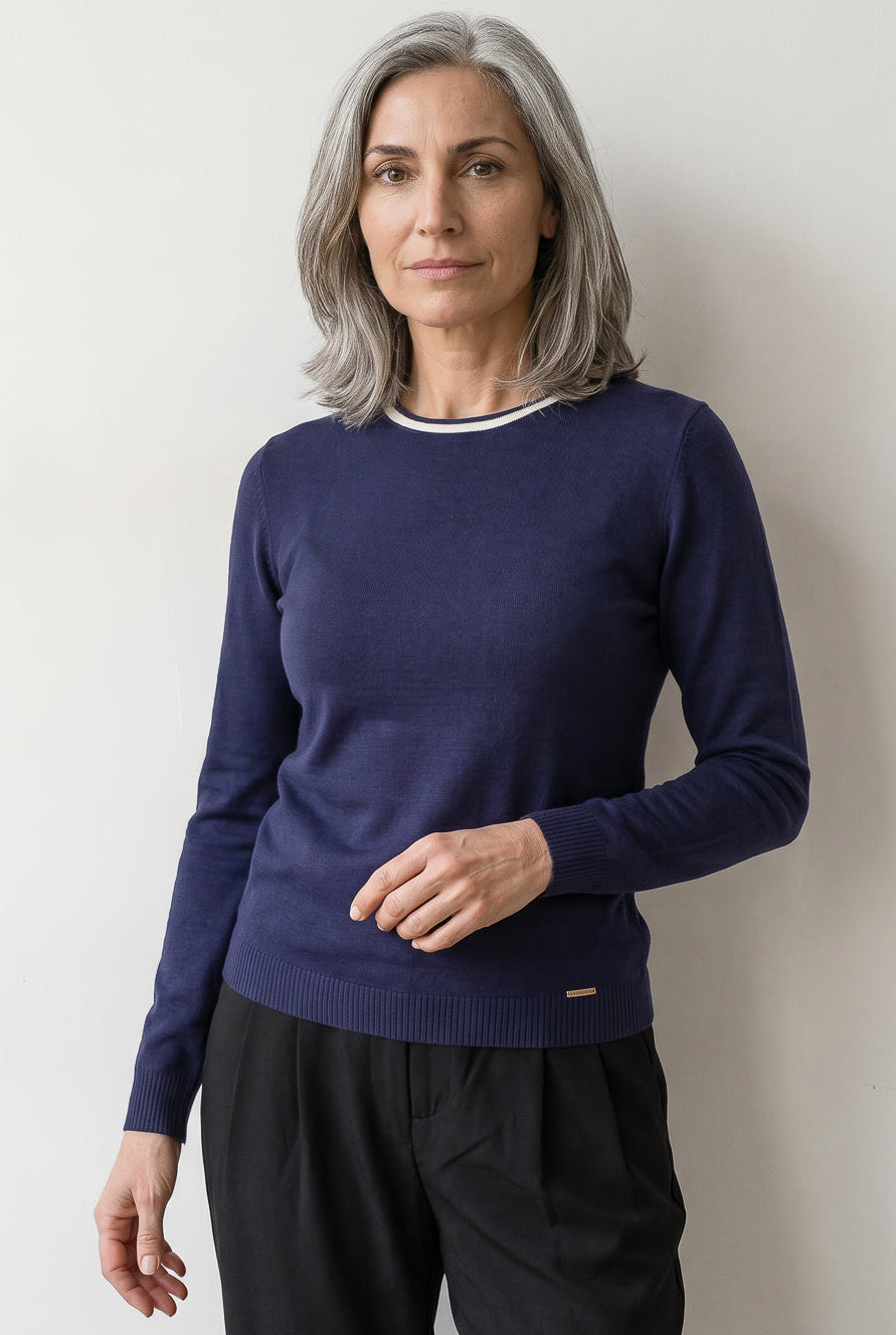 Blusa de malha manga longa 60007