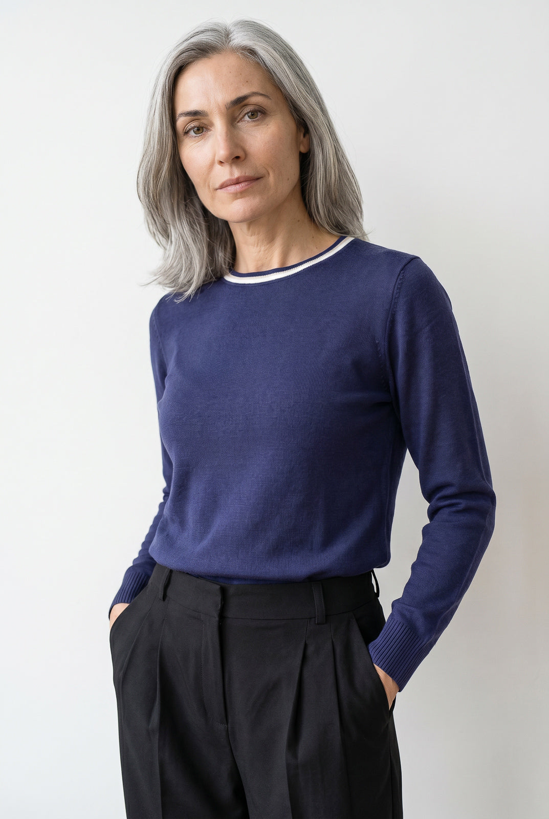 Blusa de malha manga longa 60007