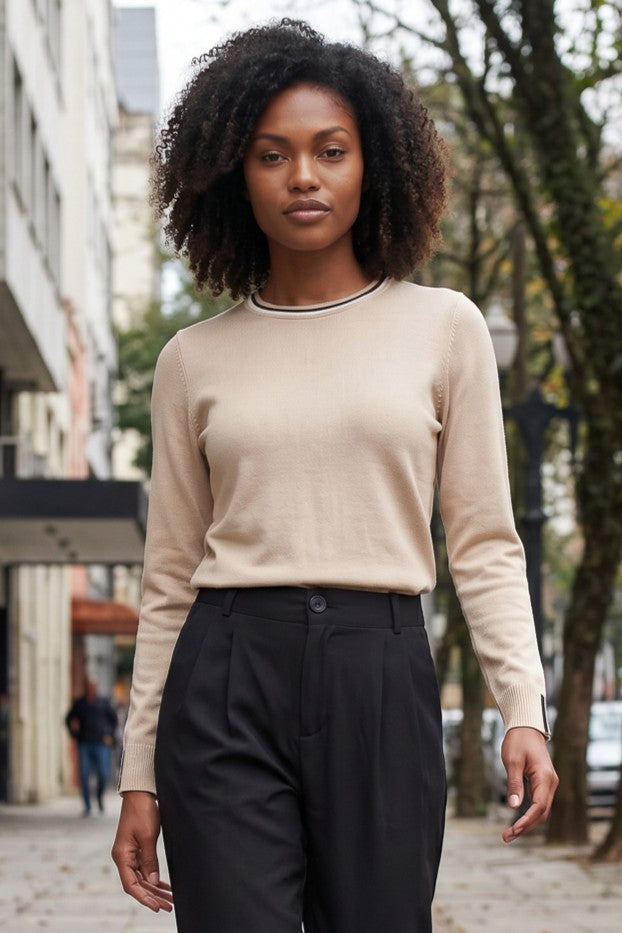 Blusa de malha manga longa 60007