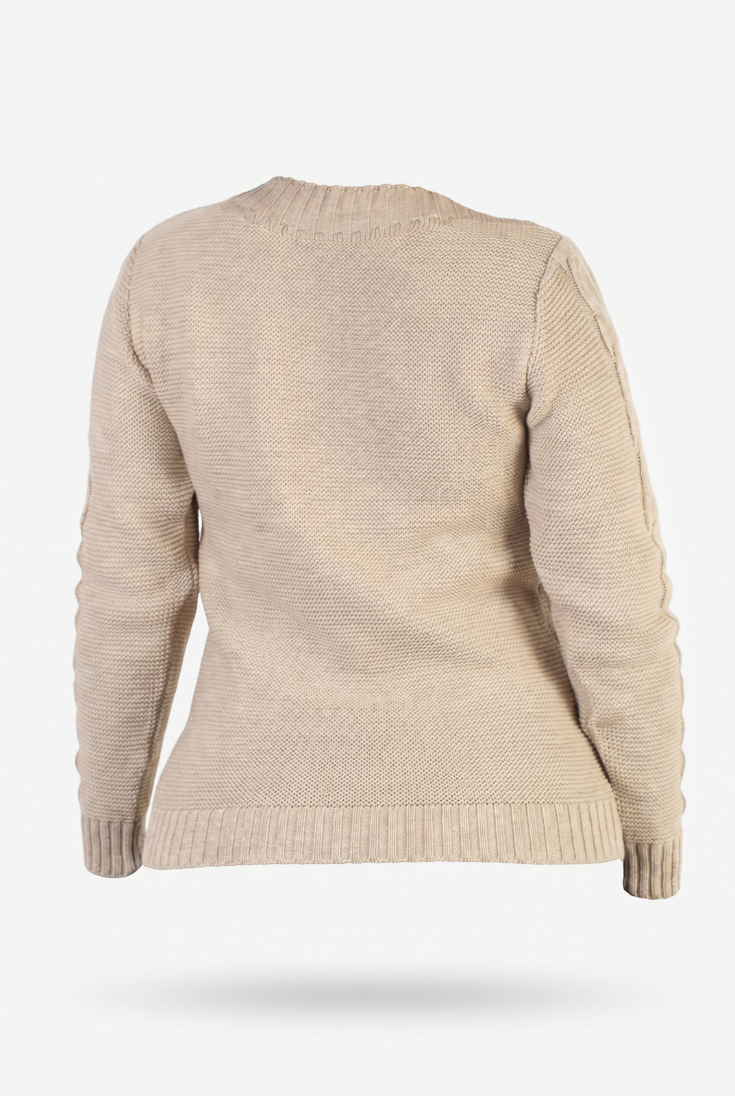 Blusão de tricô feminino com tranças 60008