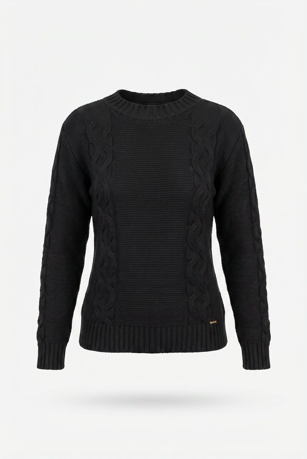 Blusão de tricô feminino com tranças 60008