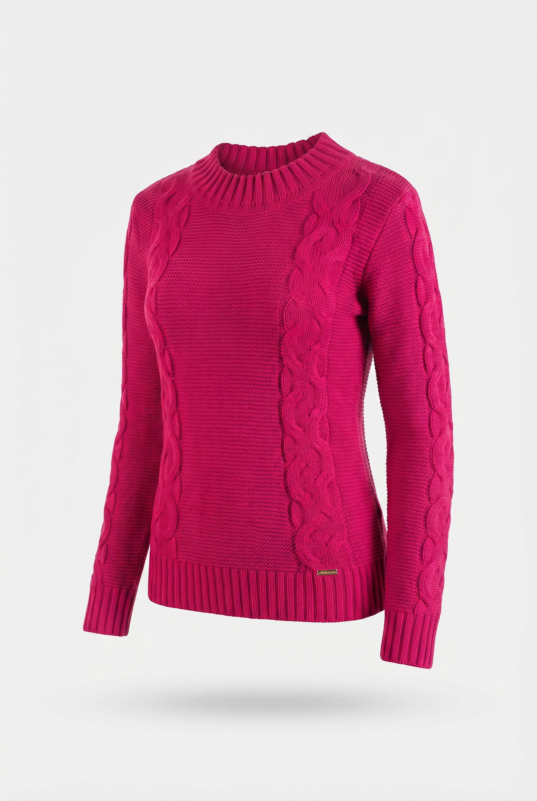 Blusão de tricô feminino com tranças 60008