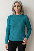 Blusão de tricô feminino com tranças 60008