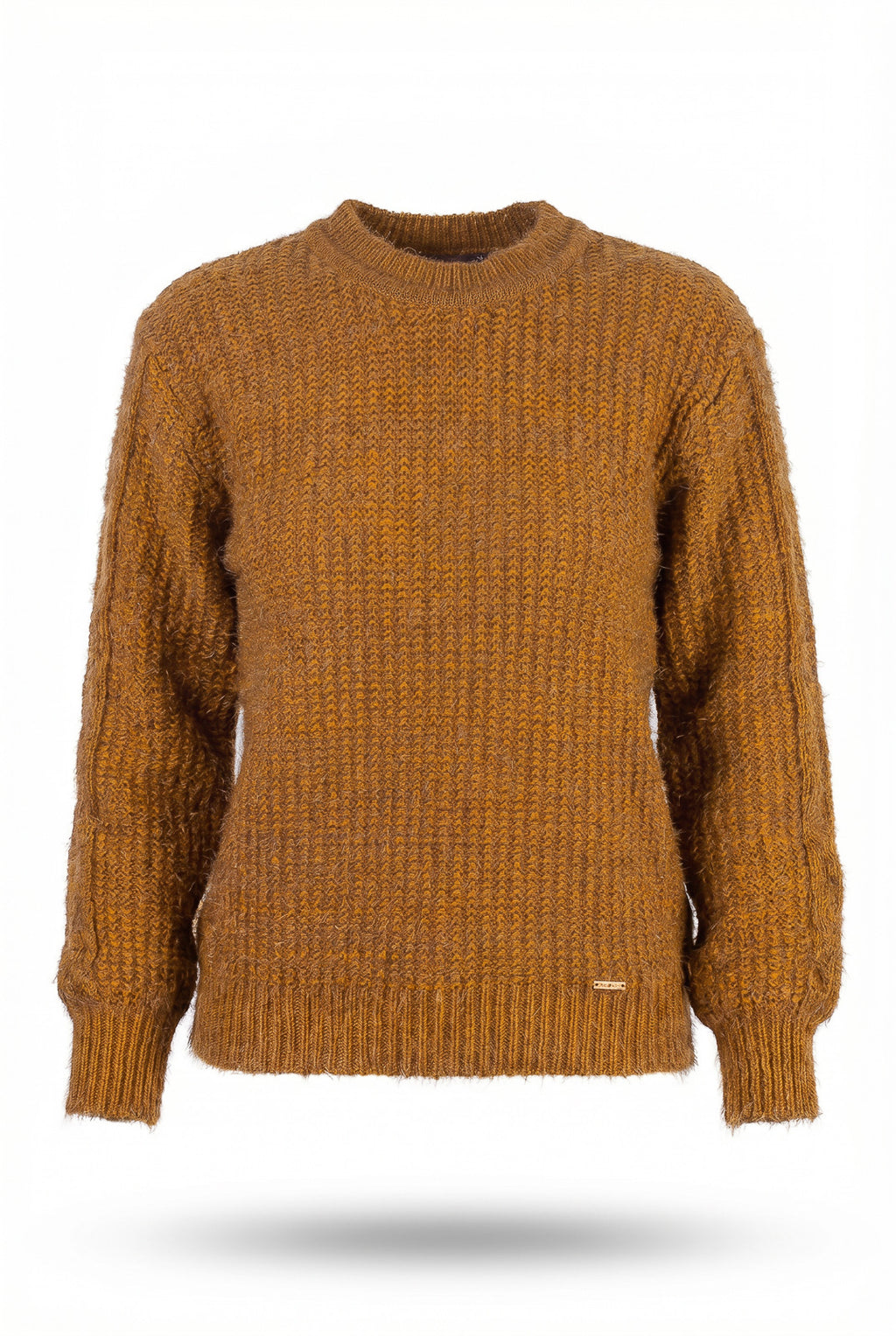 Blusão de tricô feminino gola redonda 60010