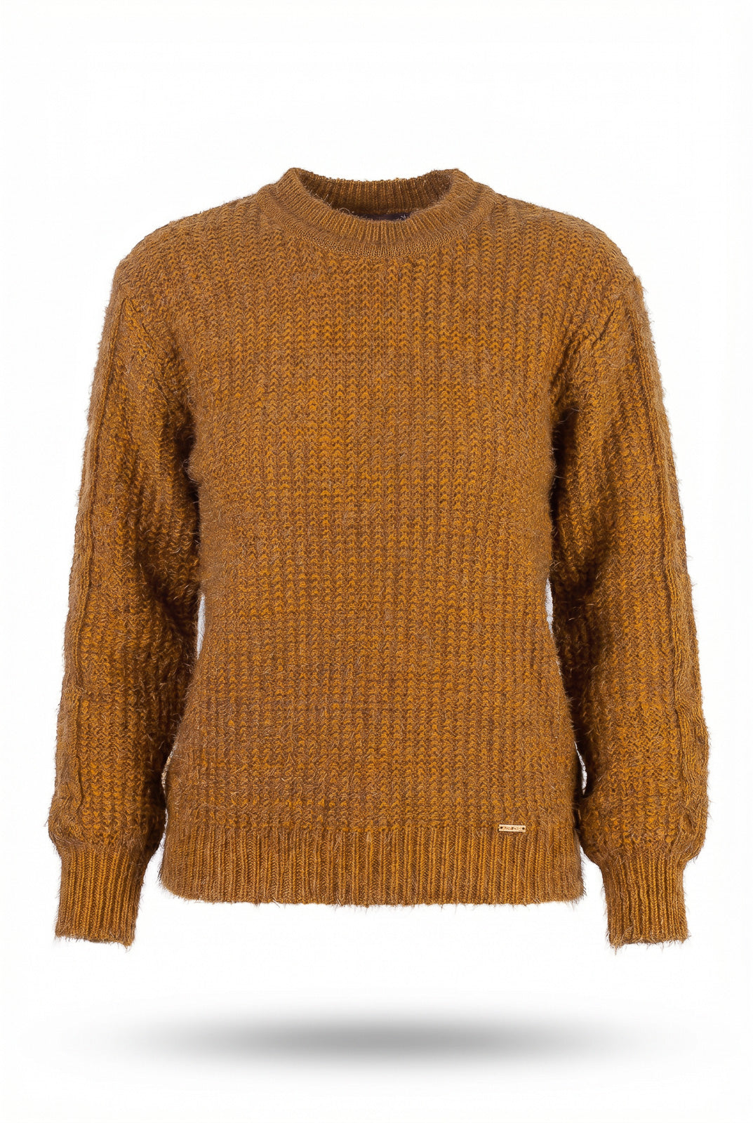 Blusão de tricô feminino gola redonda 60010