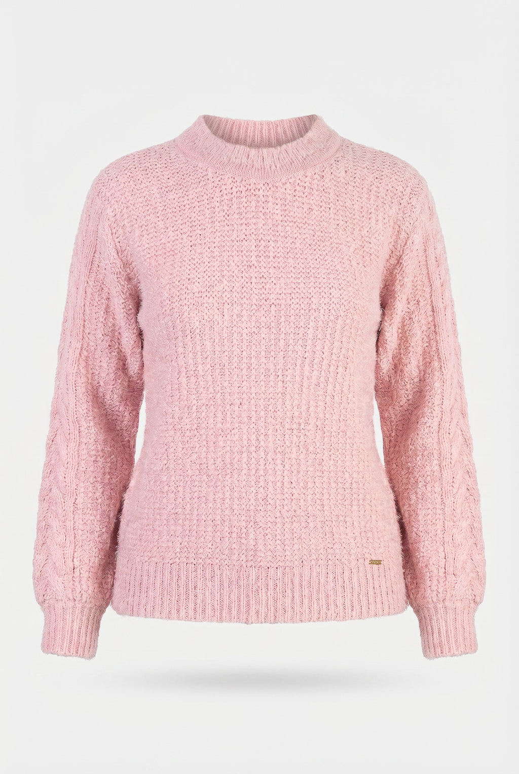 Blusão de tricô feminino gola redonda 60010