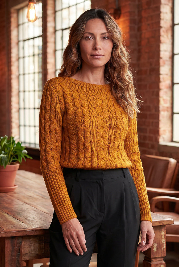 Blusa feminina de tricô gola canoa 60016