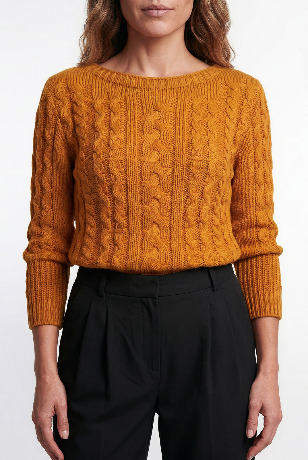 Blusa feminina de tricô gola canoa 60016