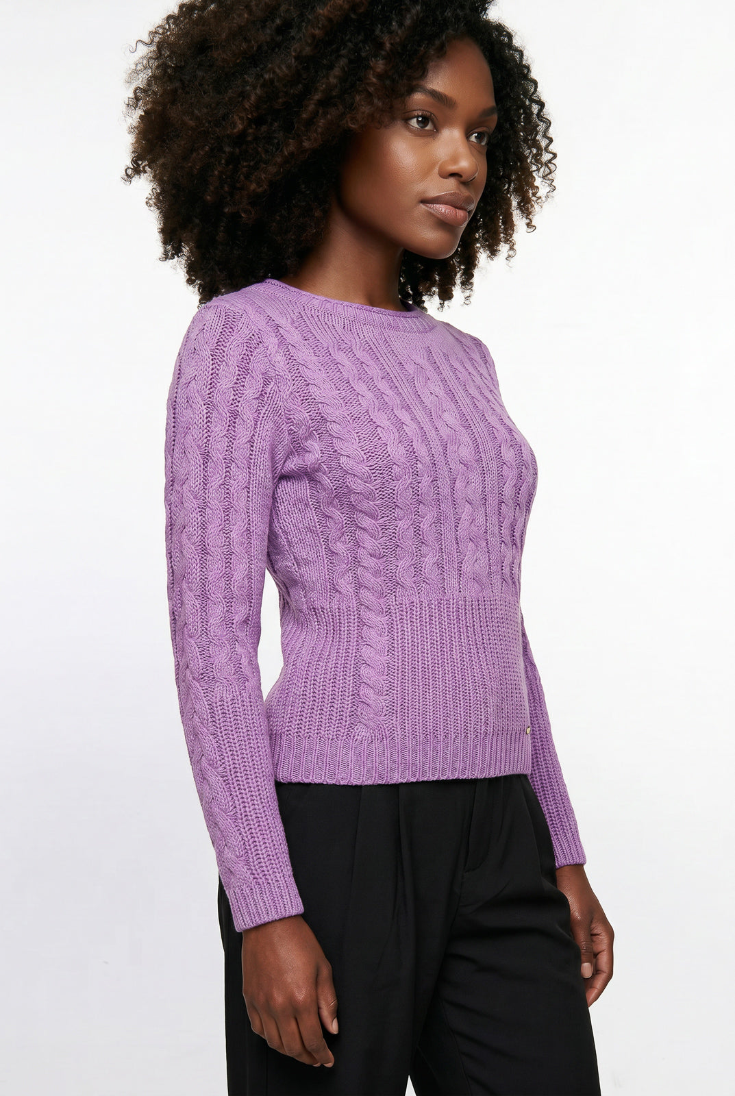 Blusa feminina de tricô gola canoa 60016