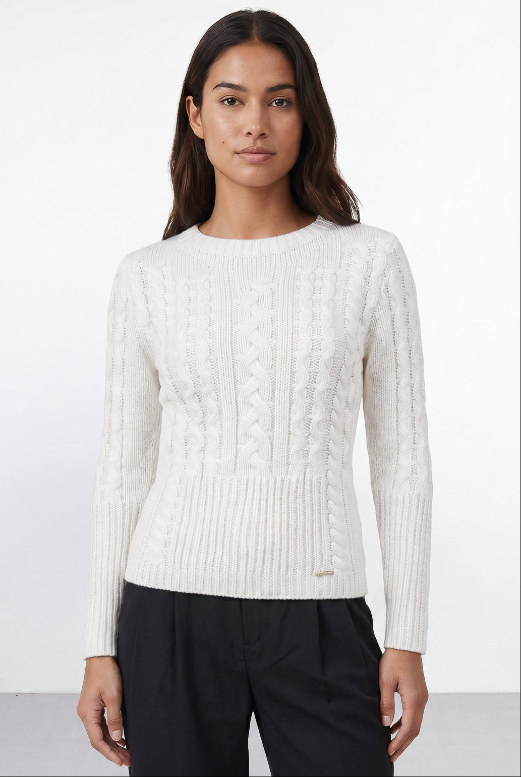 Blusa feminina de tricô gola canoa 60016