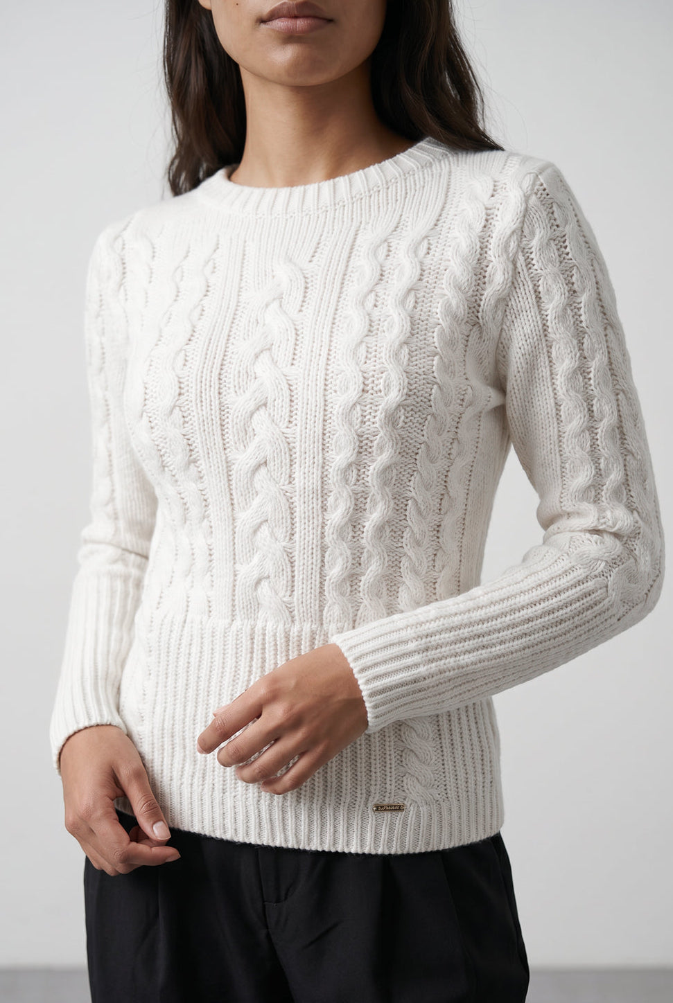 Blusa feminina de tricô gola canoa 60016