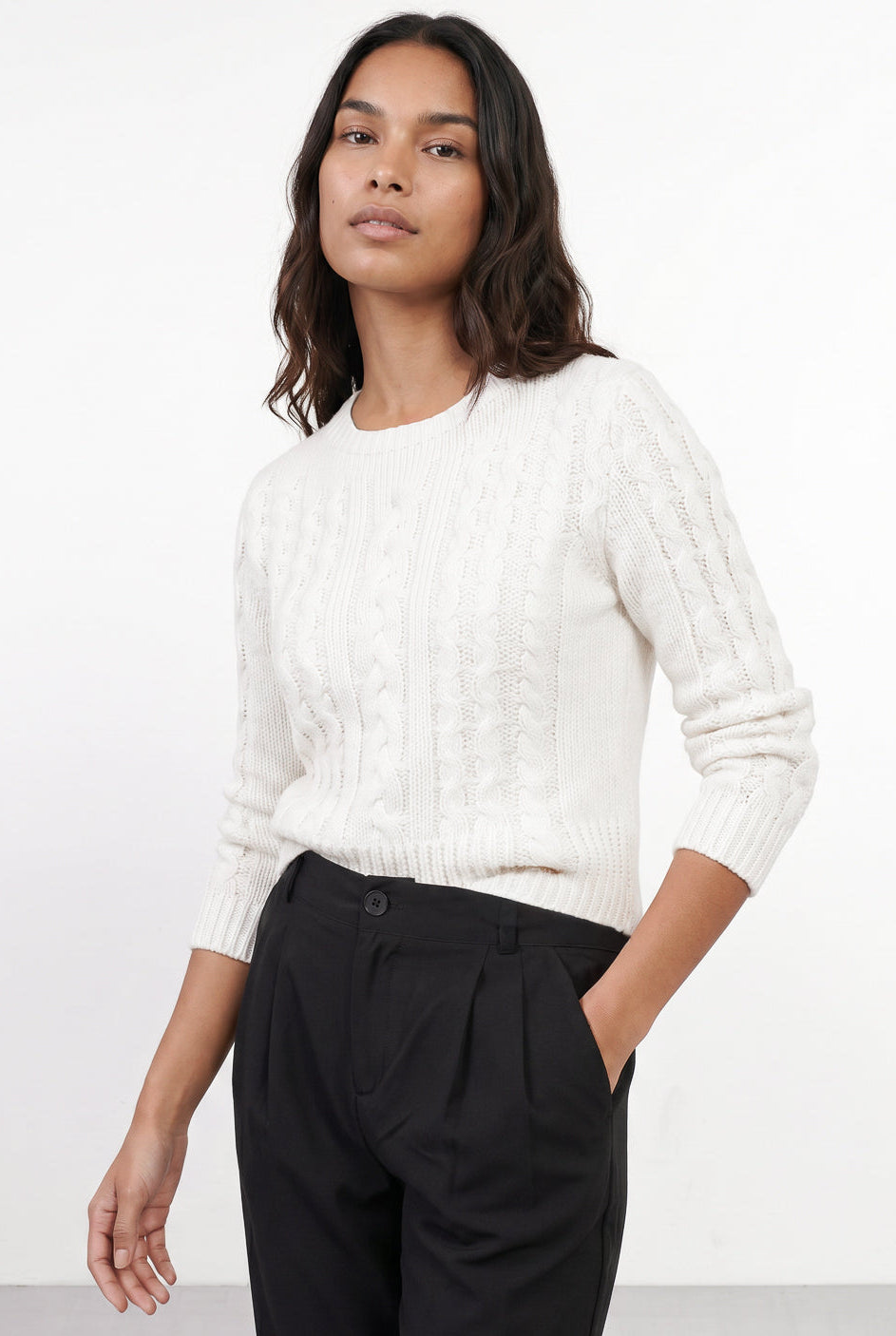 Blusa feminina de tricô gola canoa 60016