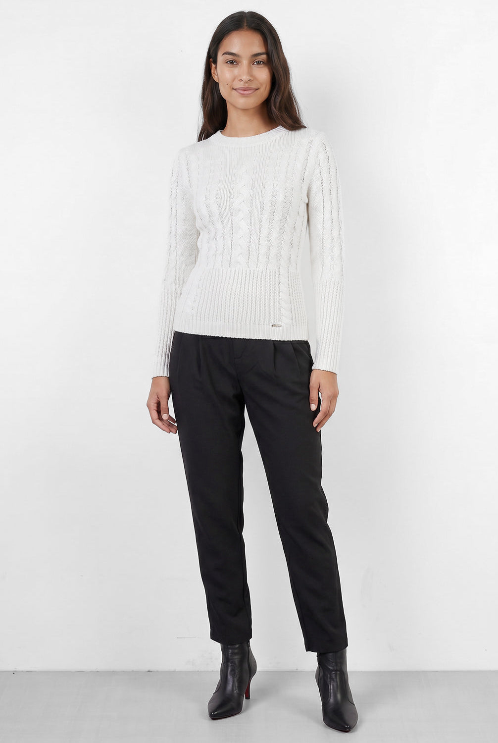 Blusa feminina de tricô gola canoa 60016