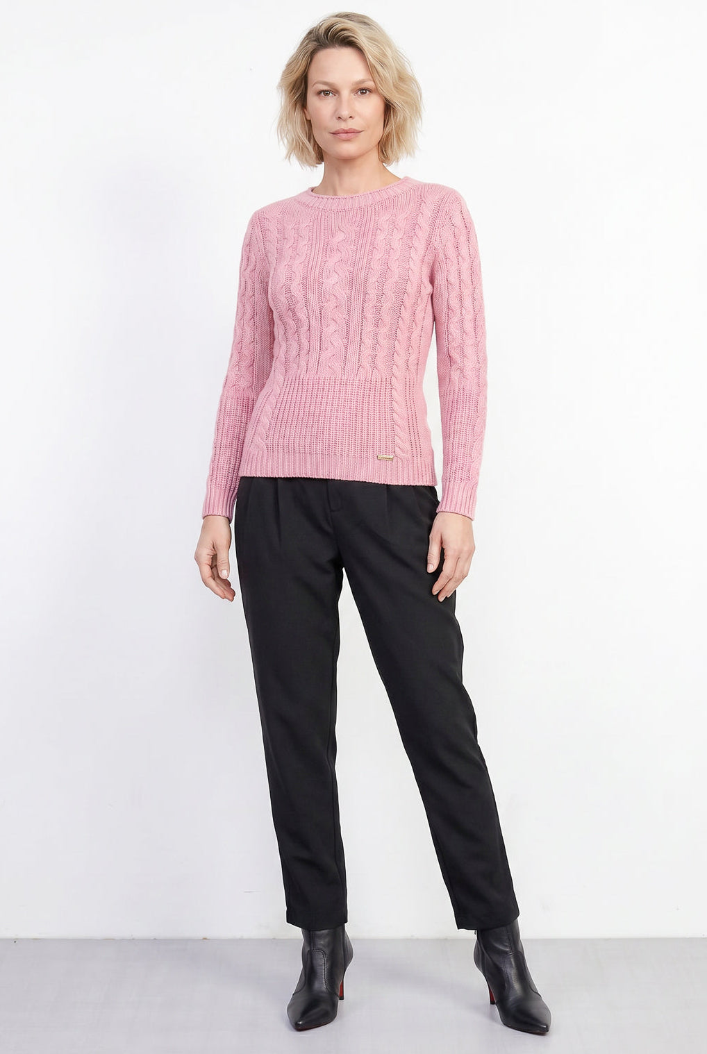 Blusa feminina de tricô gola canoa 60016