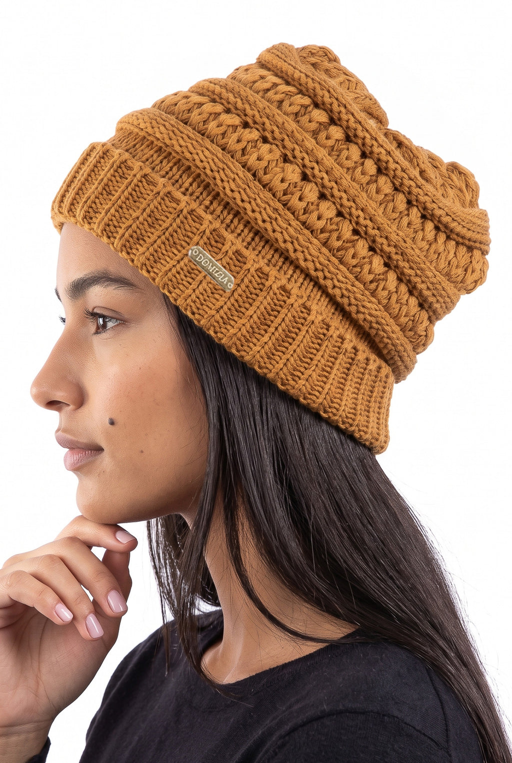 Gorro de tricô inverno feminino 60018