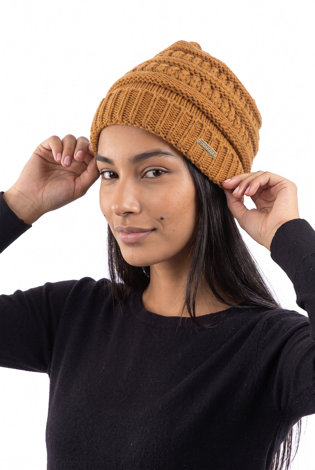 Gorro de tricô inverno feminino 60018