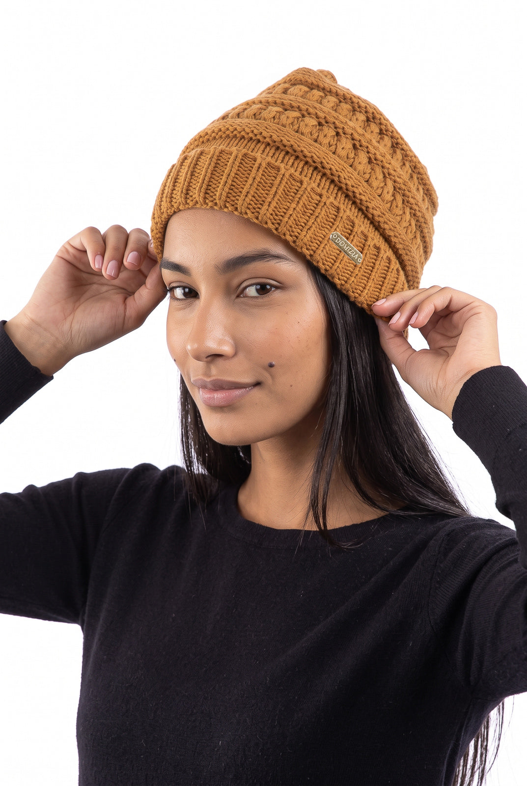Gorro de tricô inverno feminino 60018