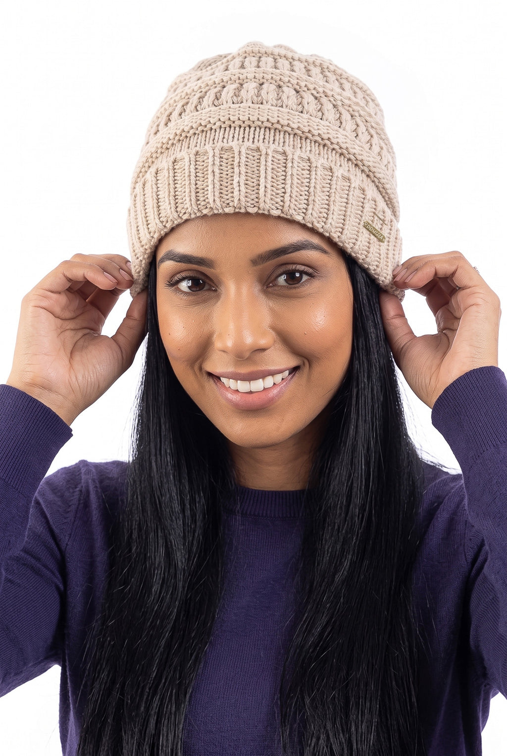 Gorro de tricô inverno feminino 60018