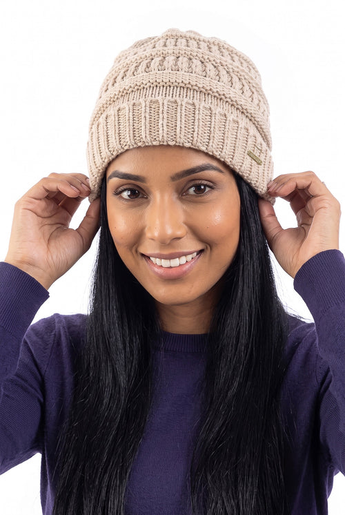 Gorro de tricô inverno feminino 60018