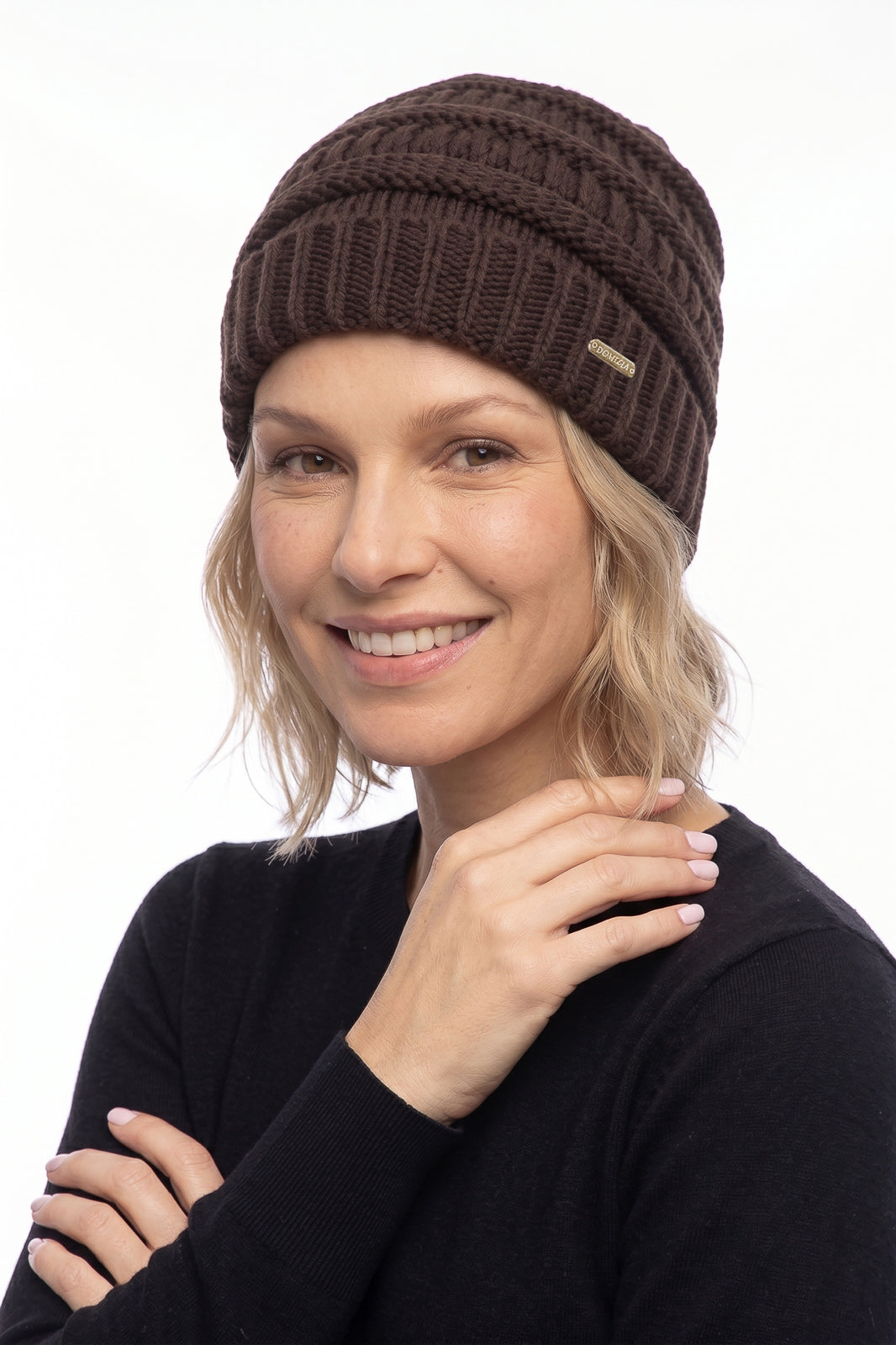 Gorro de tricô inverno feminino 60018
