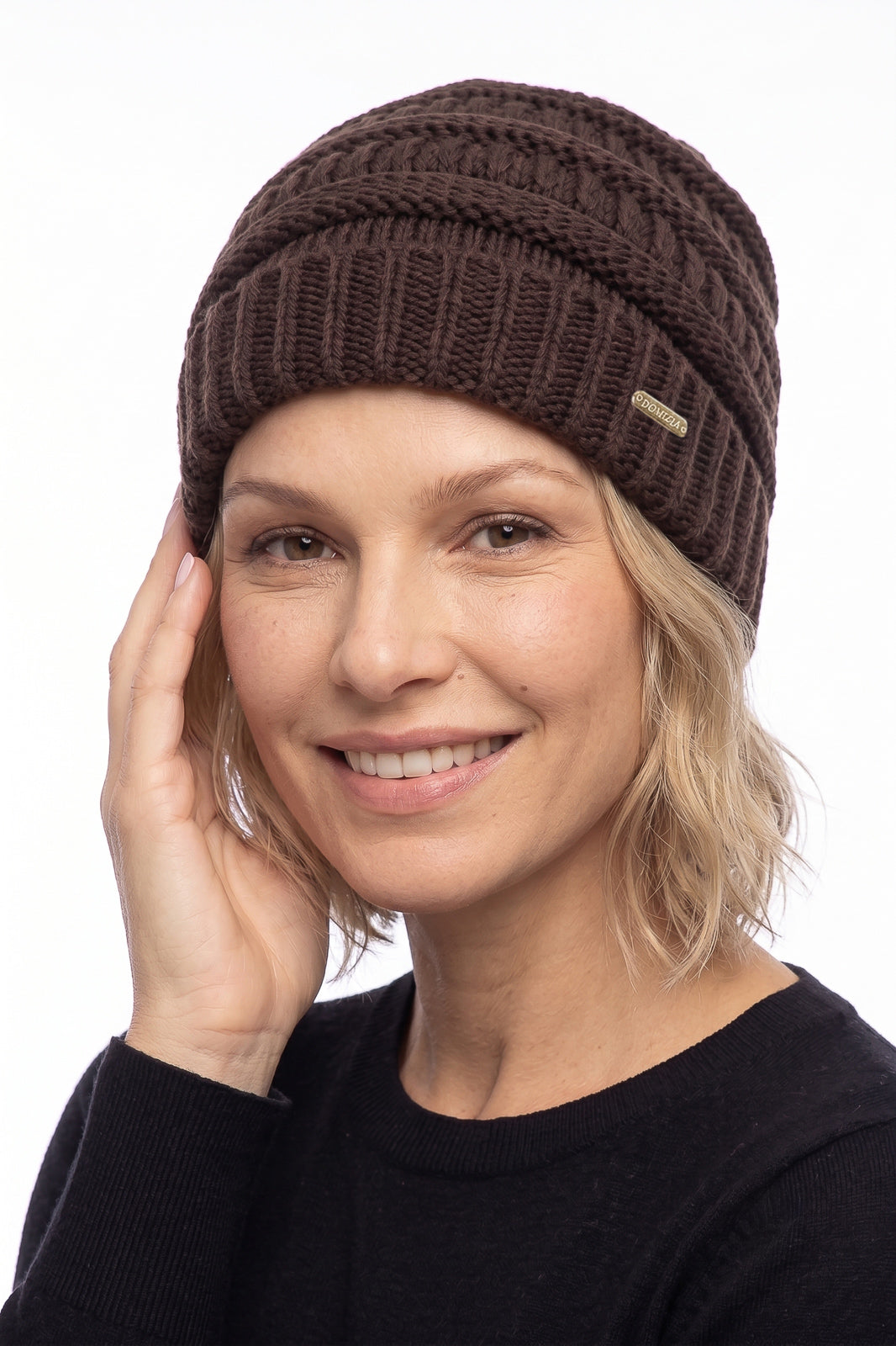 Gorro de tricô inverno feminino 60018