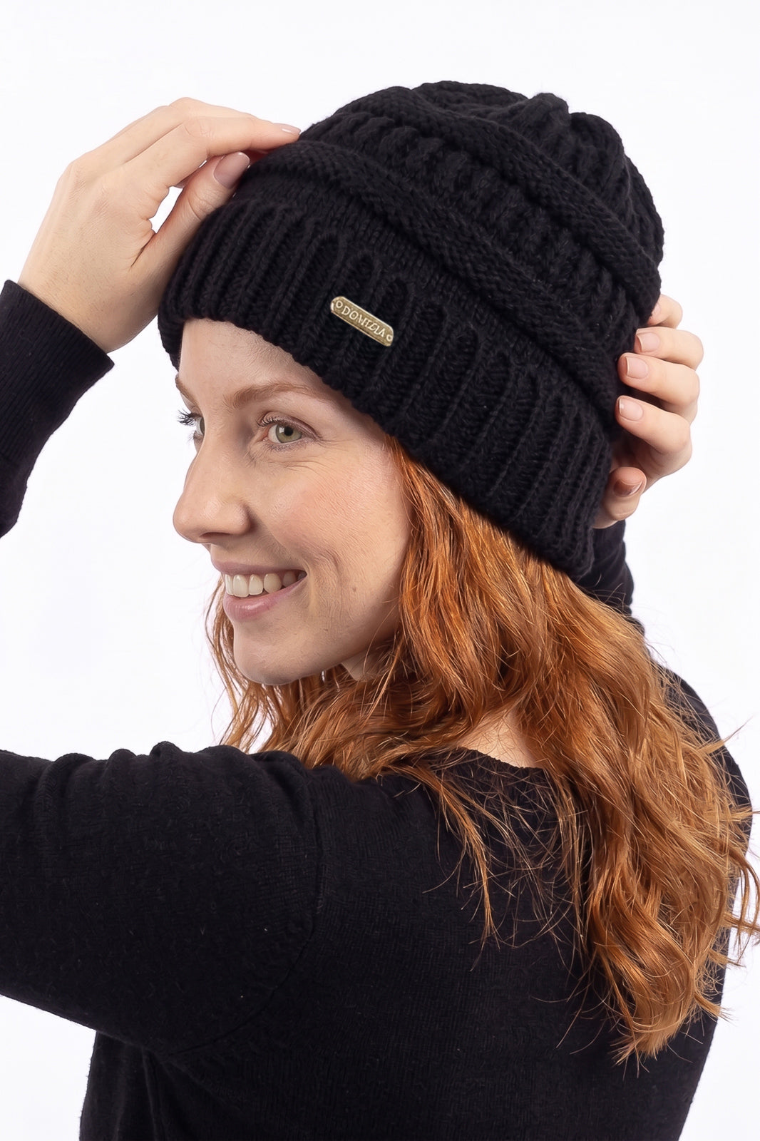 Gorro de tricô inverno feminino 60018
