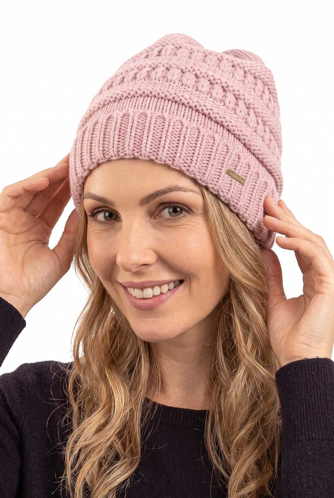 Gorro de tricô inverno feminino 60018