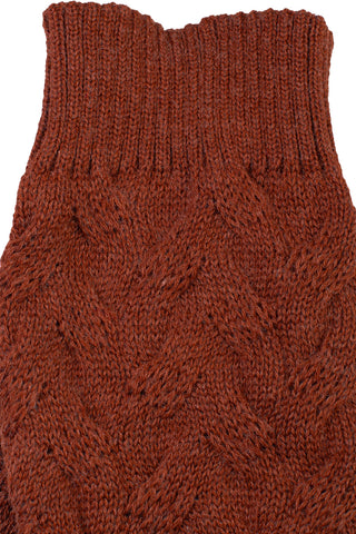 Polaina feminina de malha tricô para inverno