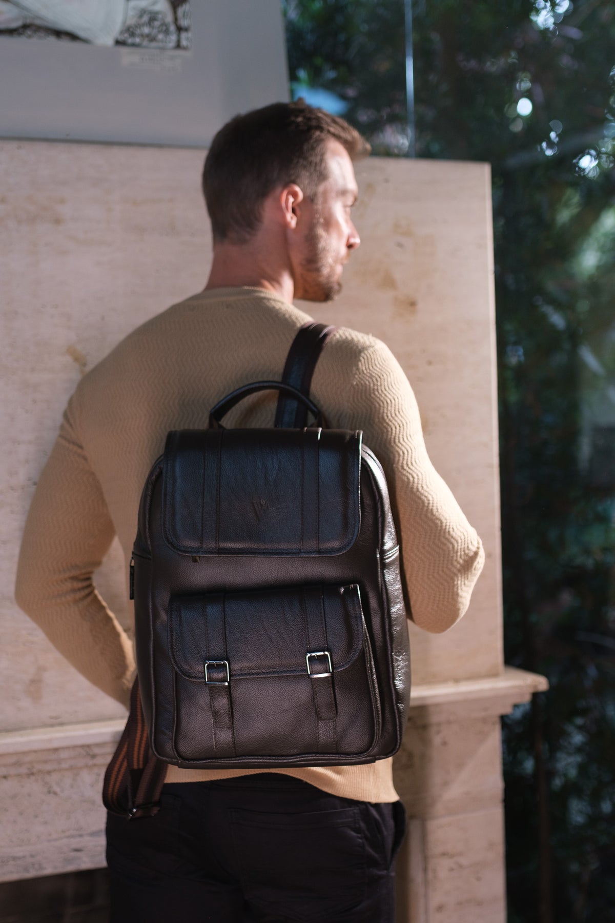 Mochila de couro Trip