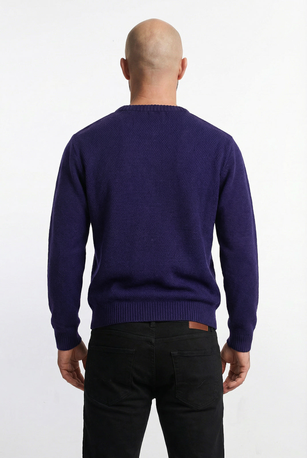 Blusão masculino de malha gola redonda 50003