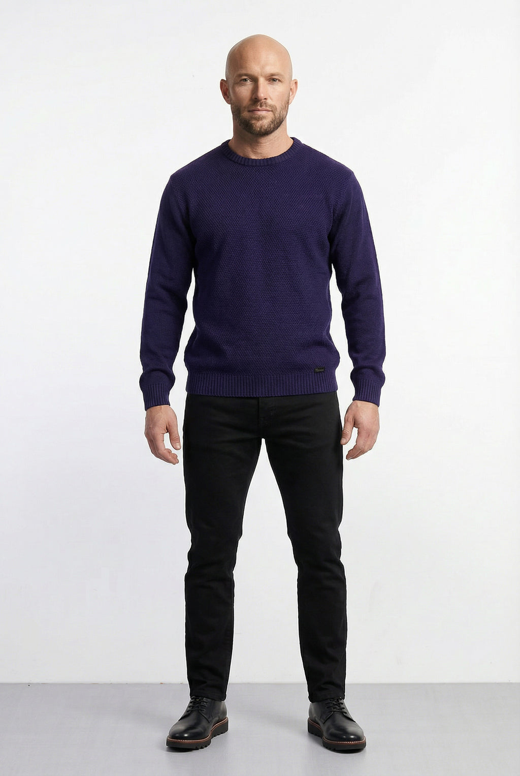 Blusão masculino de malha gola redonda 50003