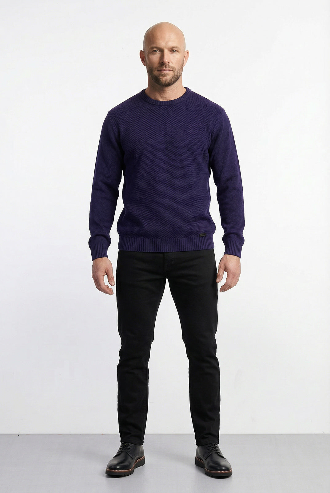 Blusão masculino de malha gola redonda 50003