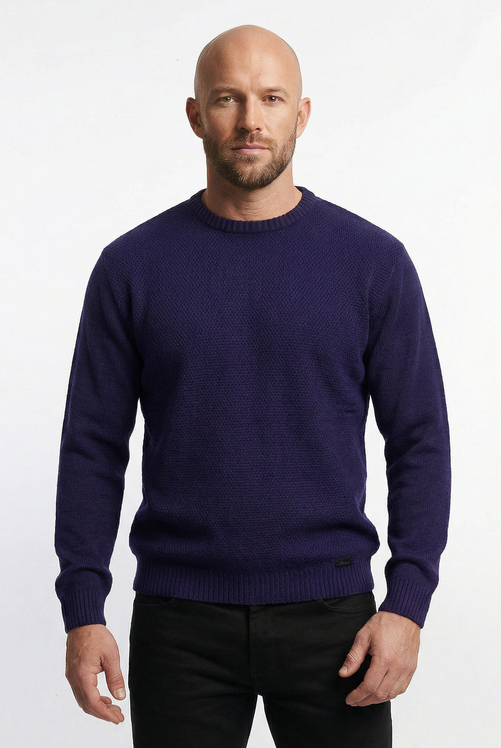 Blusão masculino de malha gola redonda 50003