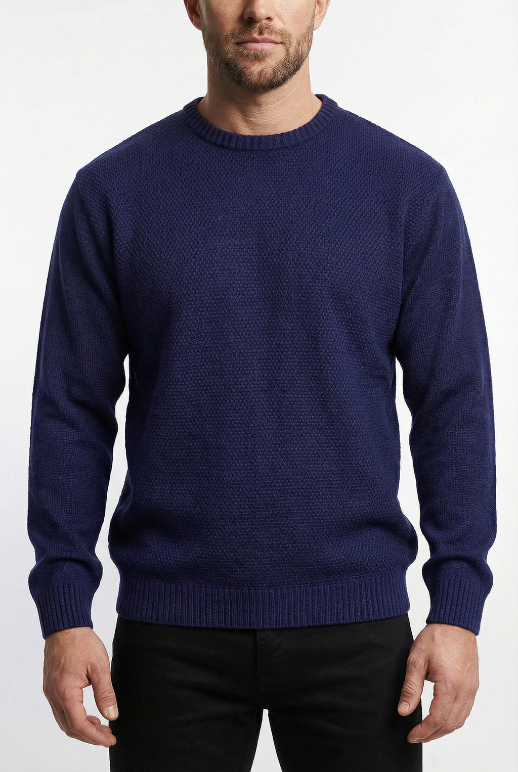 Blusão masculino de malha gola redonda 50003