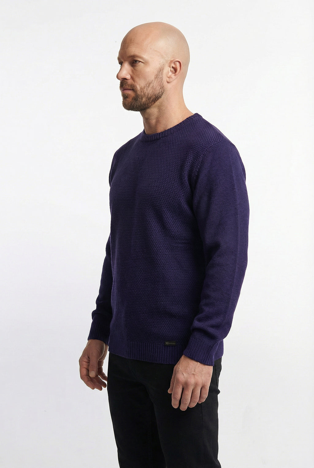 Blusão masculino de malha gola redonda 50003