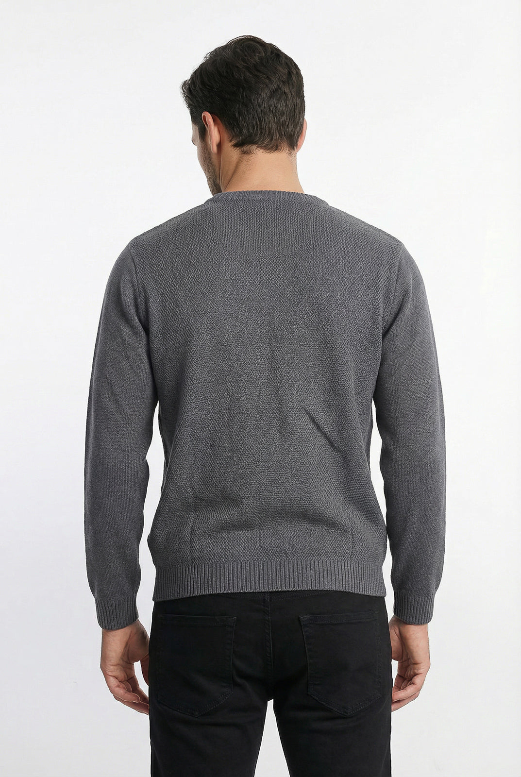 Blusão masculino de malha gola redonda 50003