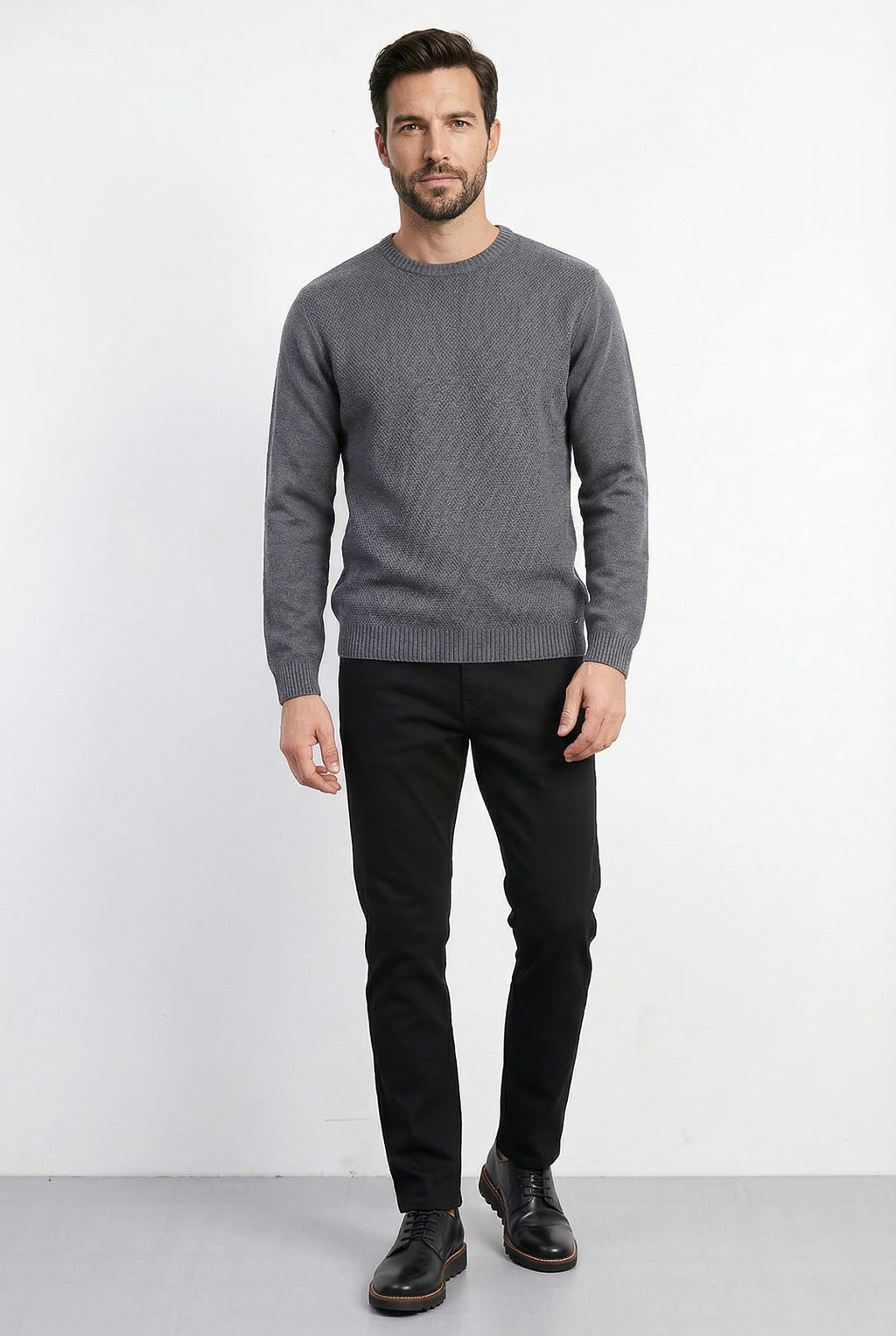 Blusão masculino de malha gola redonda 50003