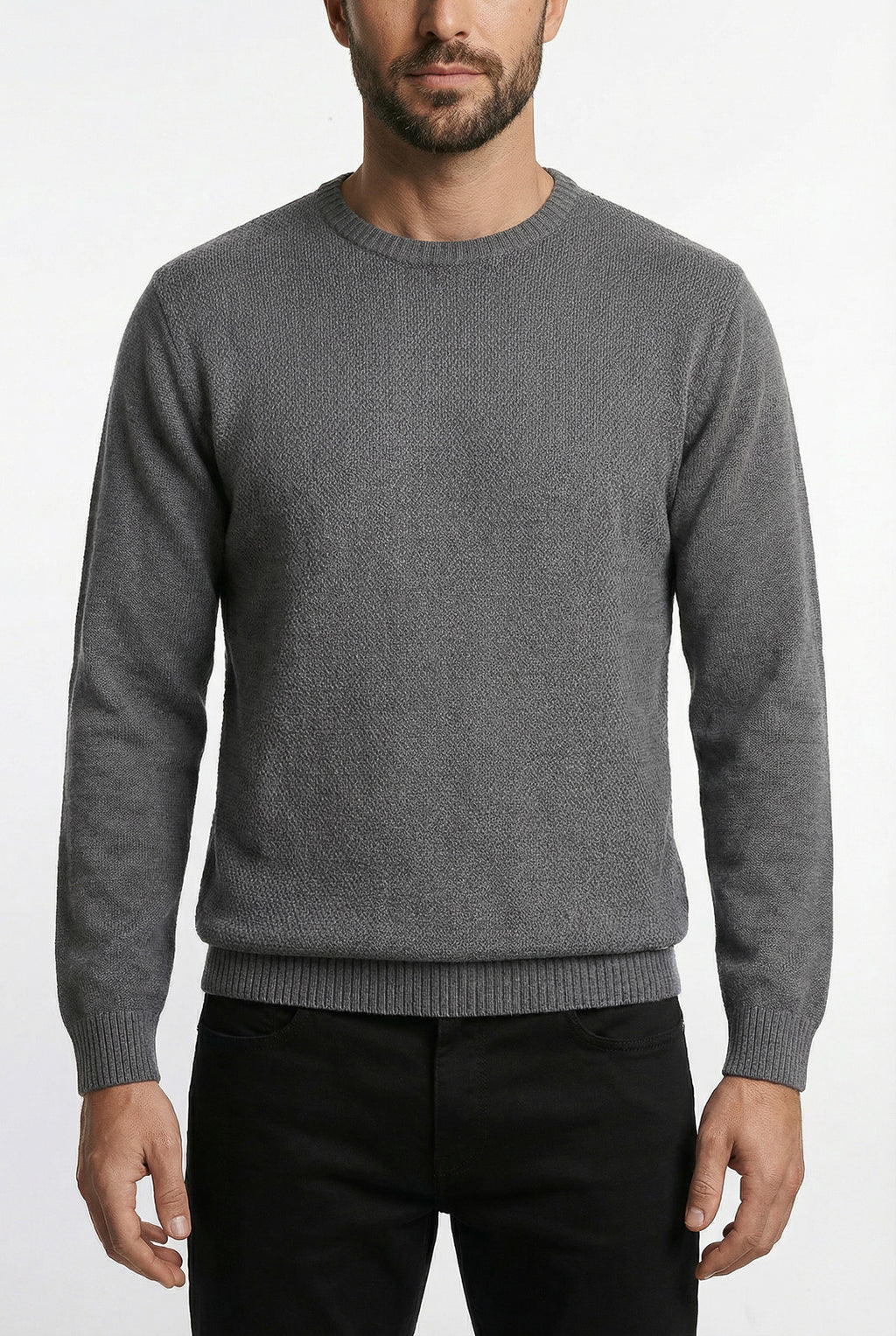 Blusão masculino de malha gola redonda 50003