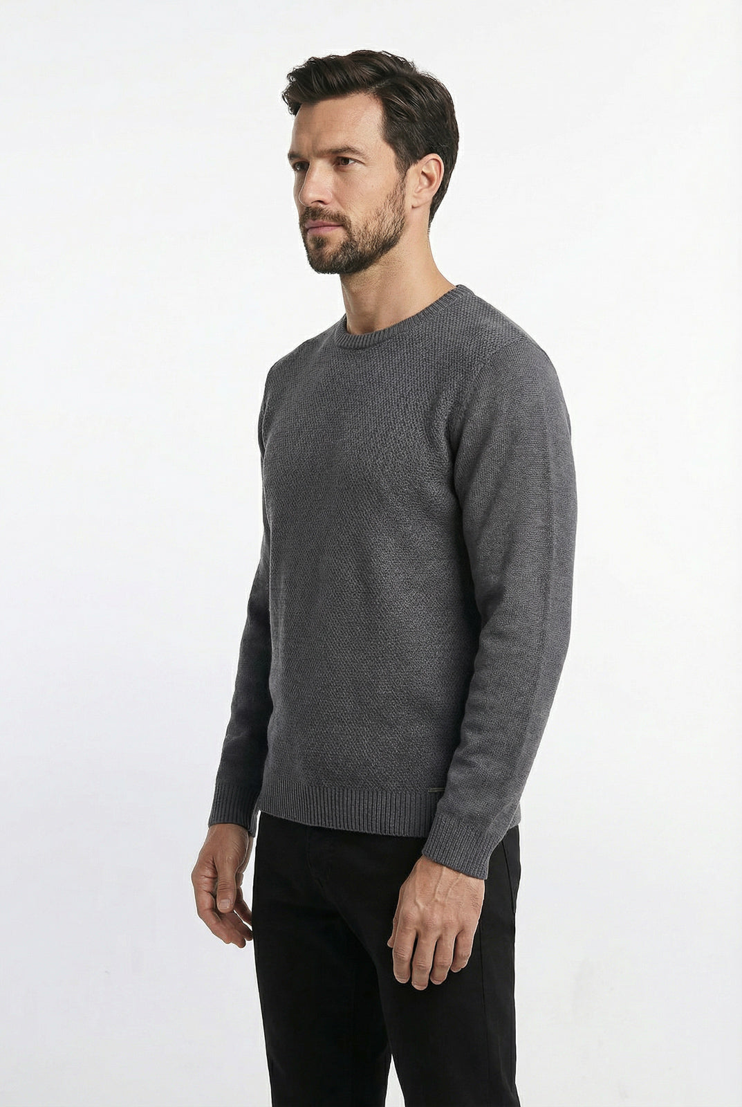 Blusão masculino de malha gola redonda 50003