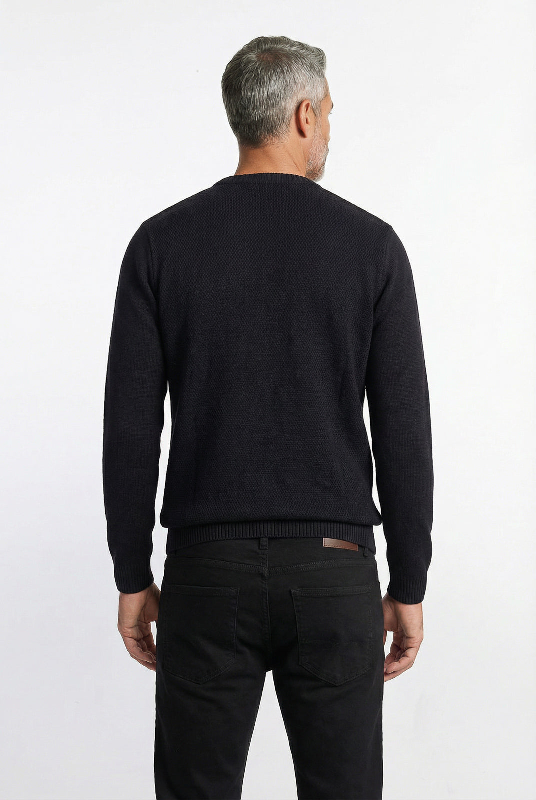 Blusão masculino de malha gola redonda 50003