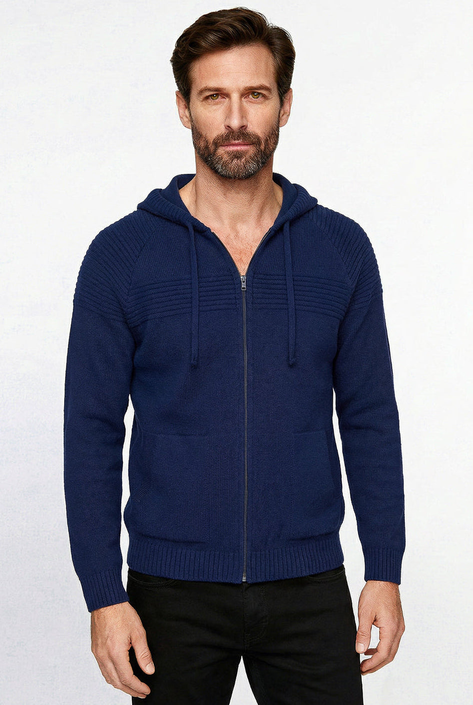 Jaqueta de malha manga raglan 50005