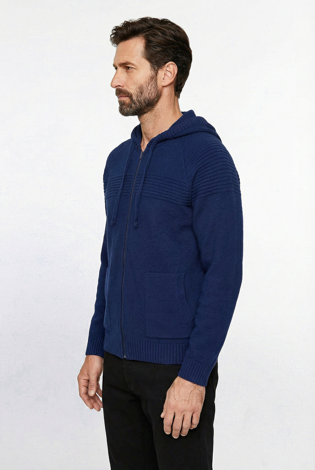 Jaqueta de malha manga raglan 50005