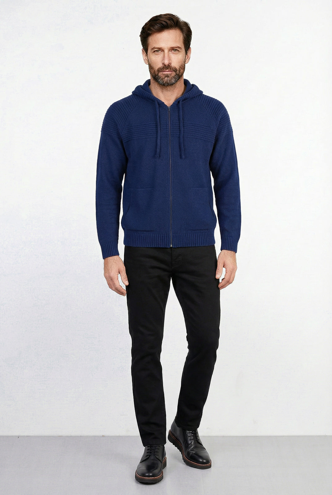 Jaqueta de malha manga raglan 50005
