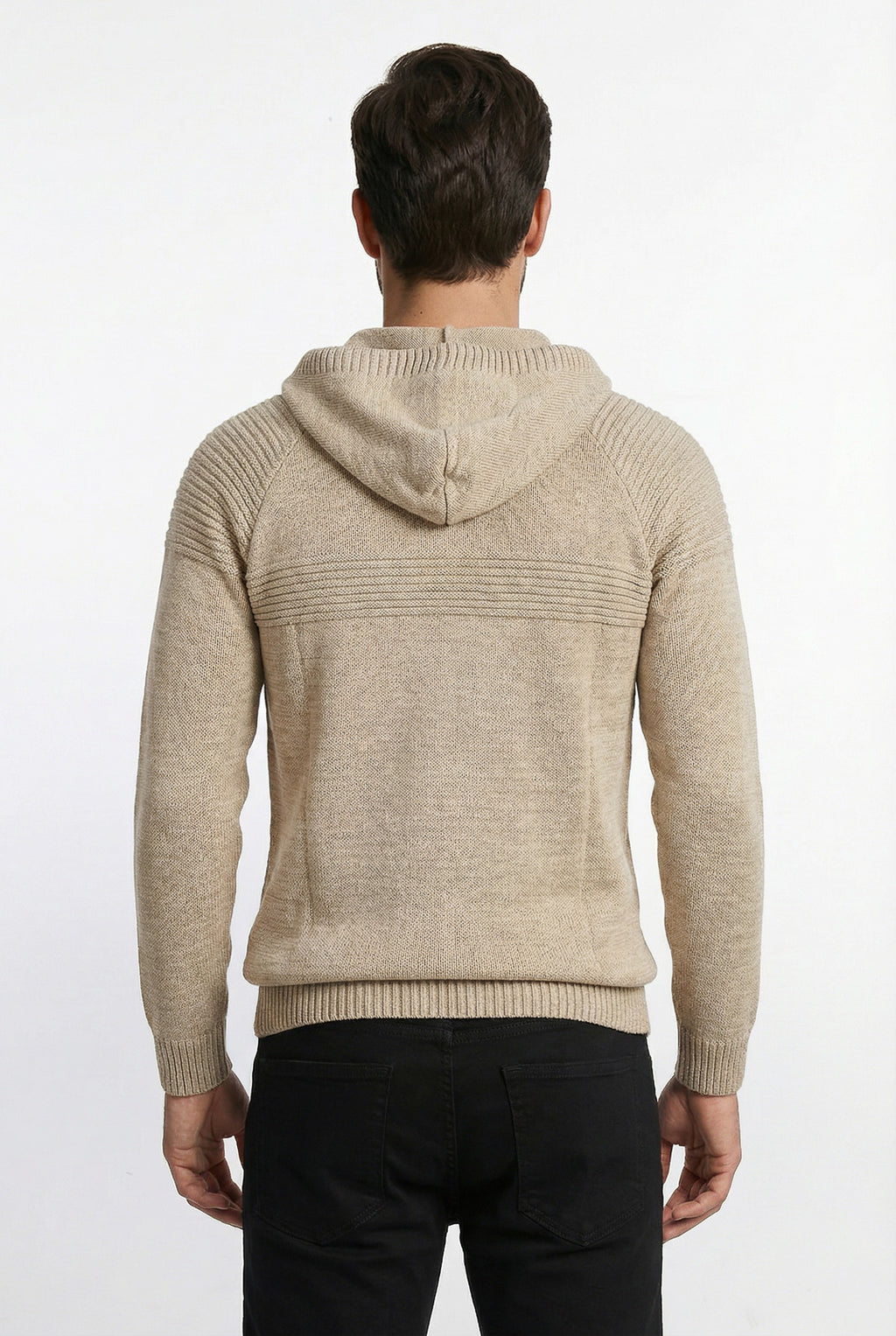 Jaqueta de malha manga raglan 50005