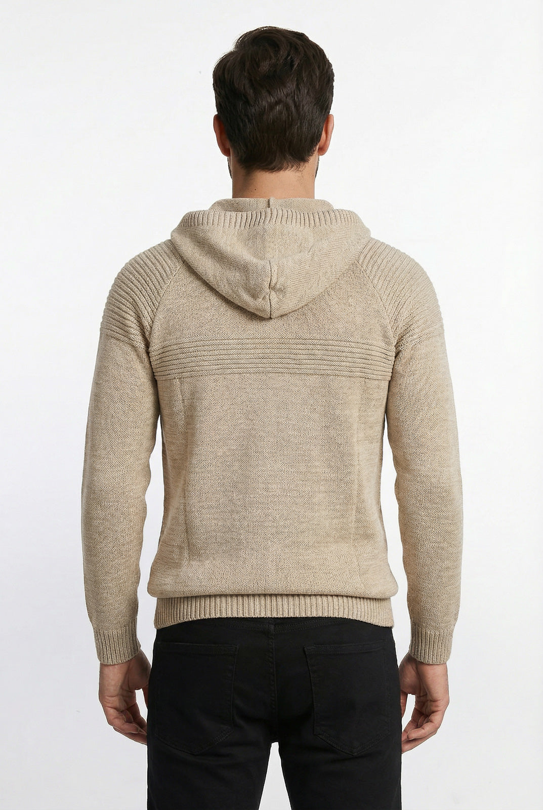 Jaqueta de malha manga raglan 50005