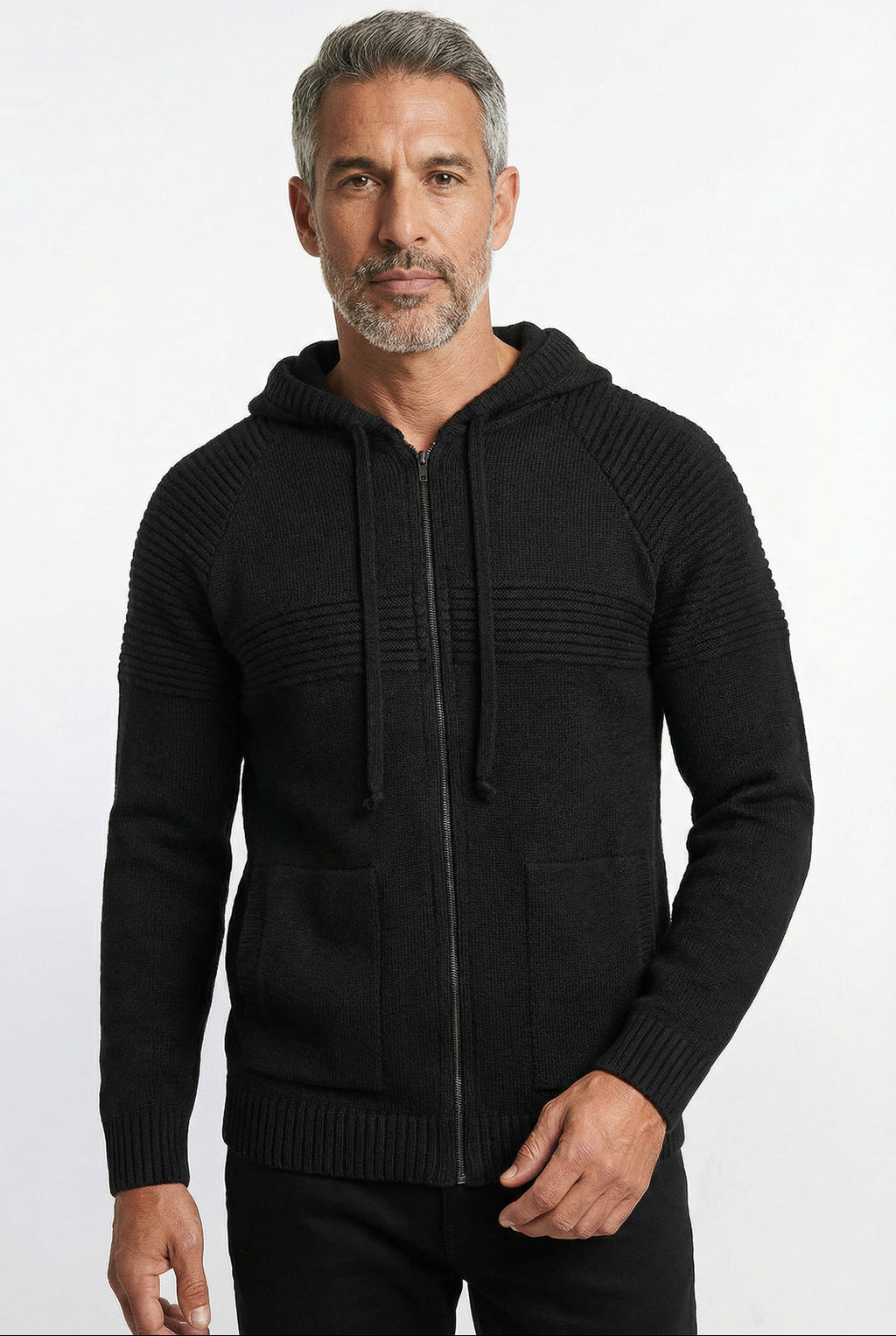 Jaqueta de malha manga raglan 50005